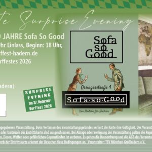 Große Jubiläumsfeier - 10 Jahre Sofa So Good